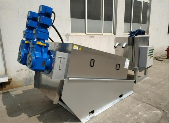 acheter Appareil de déshydratation des boues à vis mobile empilé Appareil de déshydratation des boues en acier inoxydable online manufacture