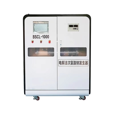 acheter Capacité de traitement de l'eau 0-5000 L/heure Générateur d'hypochlorite de sodium avec cellule électrolytique à membrane 6-8 g/l de concentration online manufacture