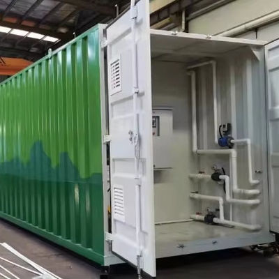 acheter 50/100/200m3/d MBR Bioréacteur Installation de traitement des eaux usées en conteneurs avec commande automatique électrique PLC  Compact Design fabrication en ligne