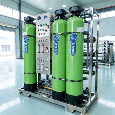 acheter Système d'osmose inverse de haute capacité de 1000 L/heure avec commande PLC et puissance personnalisable pour la purification industrielle de l'eau fabrication en ligne