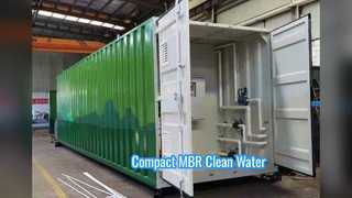 Traitement des eaux usées de l'usine compacte MBR