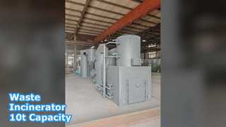 Incinérateur de déchets 15kg 10t Capacité de combustion